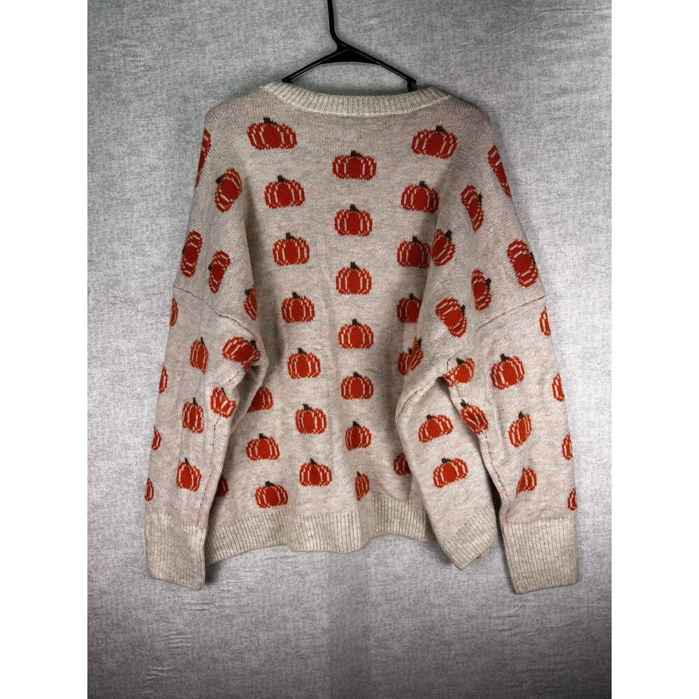 NWT Vince Camuto Women's Pumpkin Fall Sweater Size XL - Picture 4 of 6
